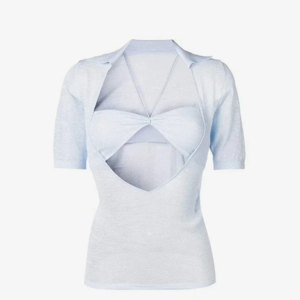 NEW Jacquemus Layered Bandeau Top Size Small - Picture 2 of 5